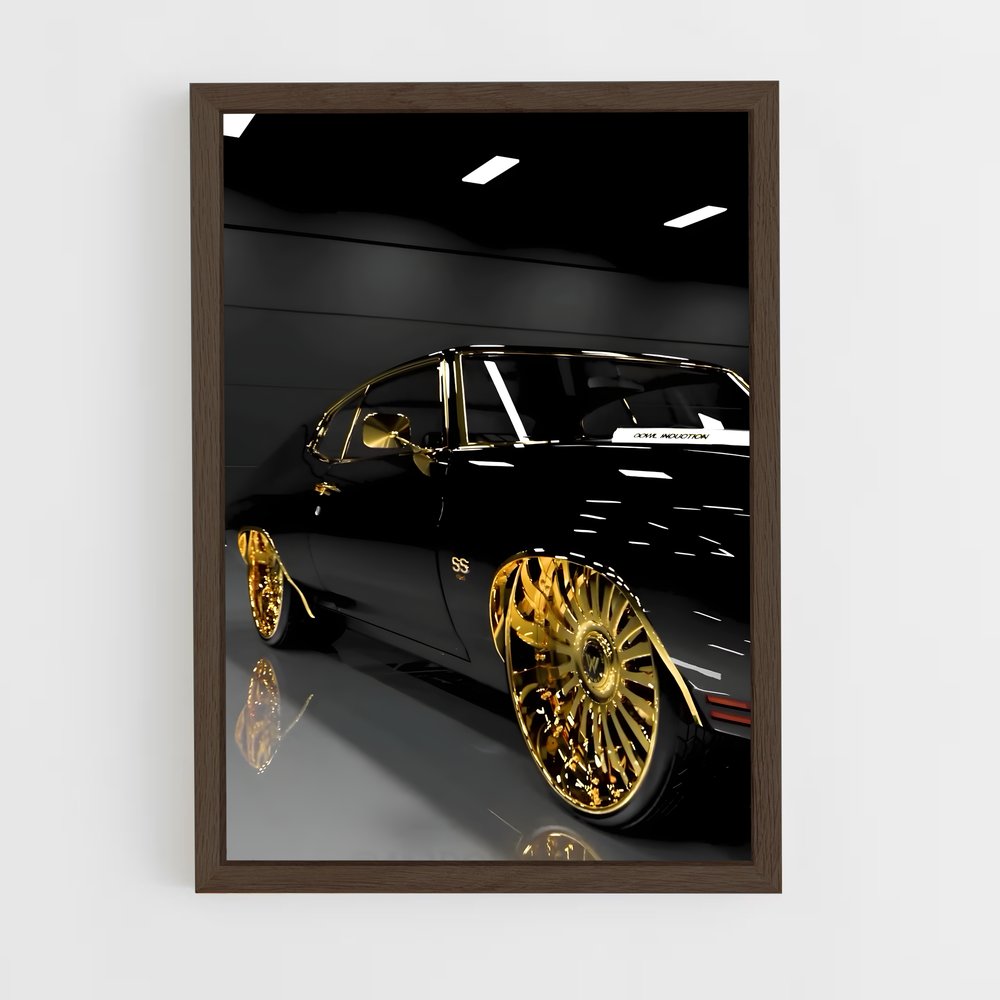 Poster Chevelle Noire – affiche Chevrolet (vue 5)